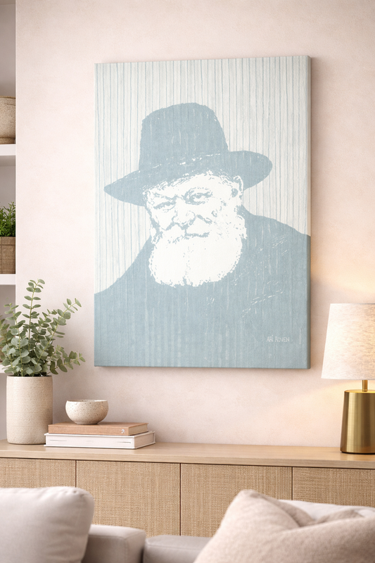 Rebbe Dusty Blue Canvas