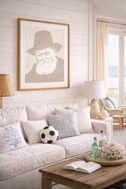 Beige Rebbe on Matte Poster